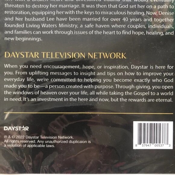 DAYSTAR House of Healing River of God - Stony Heart Vol 1 Denise Boggs DVD 2022 - Picture 6 of 6